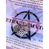 Triple protection silver necklace: Witch's Knot, Caravaca Cross and Tetragrammaton