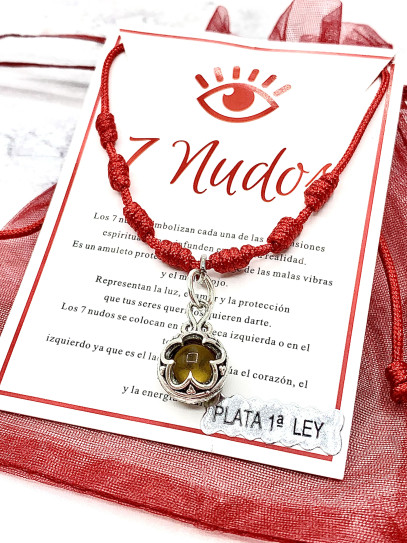 'Gotland' Citrine 7-Knot Bracelet - Protection and Luck