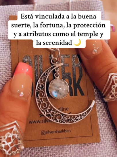 Moonstone  'Moon' necklace