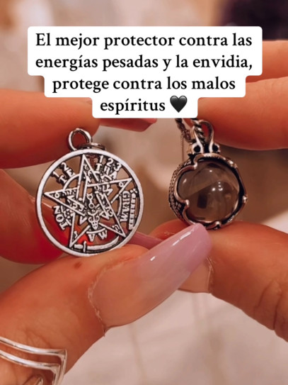 Pulsera 'Elly' de Tetragramatón y Ónix negro 6mm | Protección
