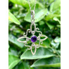 Witches Knot 'Sabrina' faceted Amethyst necklace