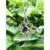 Witches Knot 'Sabrina' faceted Amethyst necklace