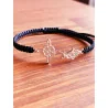 Pulsera de Nudo Brujas y Mano de Fátima de macramé - Doble protección extrema
