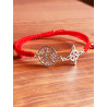 Witches Knot and Tetragrammaton Macrame Bracelet - Extreme Double Protection