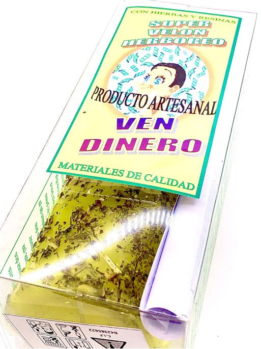 Velón herboreo VEN DINERO natural