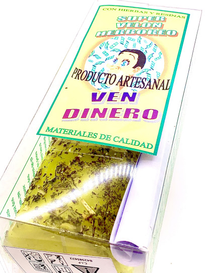 Velón herboreo VEN DINERO natural