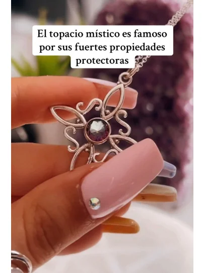 Collar 'Sabrina' de Nudo Brujas y Topacio Místico