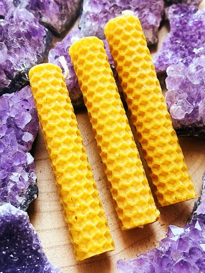 Pack of 8 honey candles for the 11th and 22nd of each month (10 cm x 2 cm)