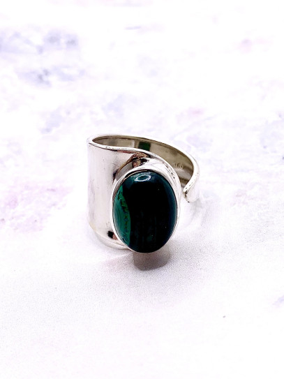 Malachite Ring 'Irina' - Protection