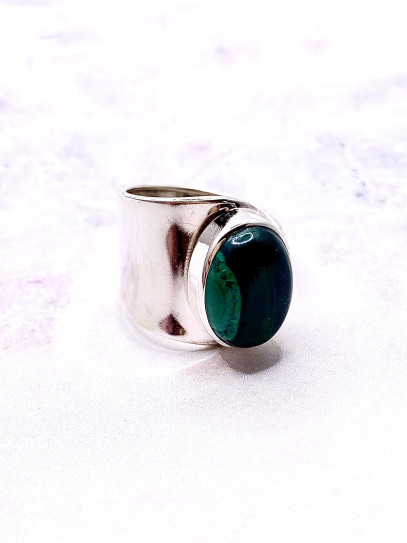 Malachite Ring 'Irina' - Protection
