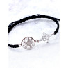 Polsera de Nus Bruixes i Tetragramató de macramé - Doble protecció extrema