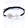 Pulsera de Nudo Brujas y Tetragramatón de macramé - Doble protección extrema