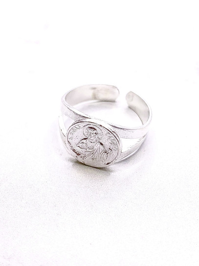 Anillo de San Judas Tadeo de plata - Patrón causas imposibles