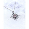 Witches Knot 'Sabrina' Rose Quartz necklace