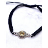 Pulsera 'Neela' de Citrino facetado y macramé - Atrae el dinero