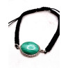 100% real malachite and macramé 'Anisha' bracelet