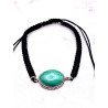 100% real malachite and macramé 'Anisha' bracelet