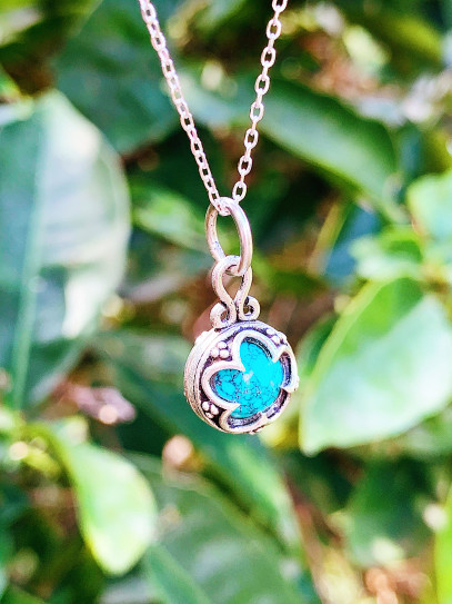 Collar 'Gotland' súper mini de Turquesa