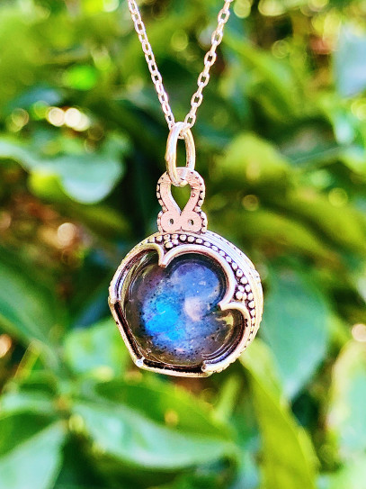 Collar 'Gotland' XL de Labradorita - Protección mística