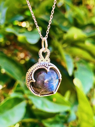 Collar 'Gotland' XL de Labradorita - Protección mística