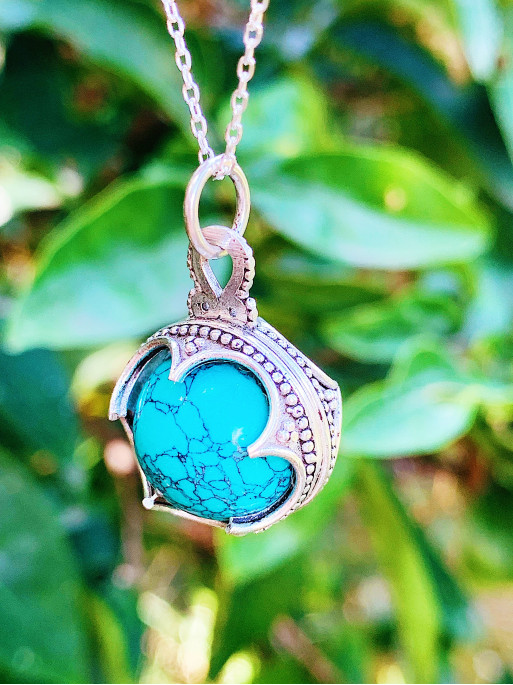 Collaret 'Gotland' XL de Turquesa - Protecció i felicitat