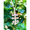 Collar Creu de Caravaca de plata XL