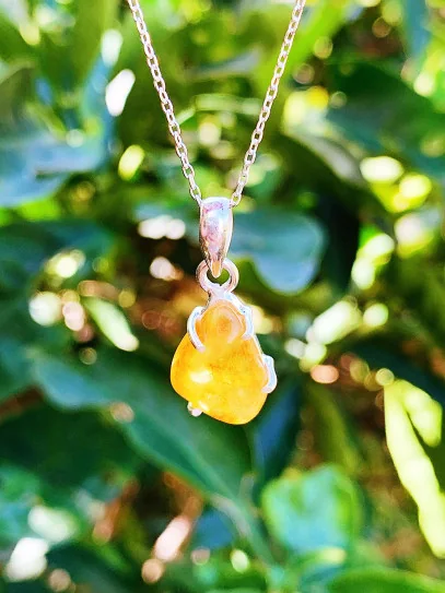 Ancestral Light Necklace ✨ with Amber