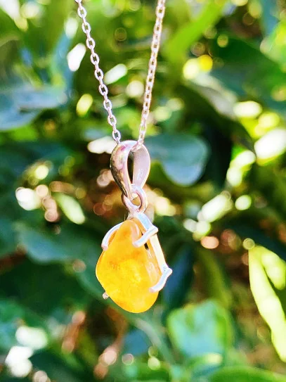Ancestral Light Necklace ✨ with Amber
