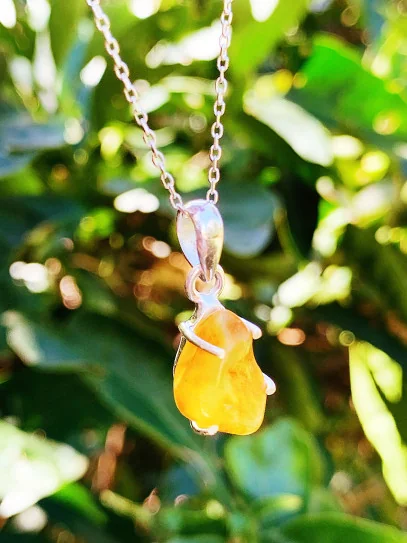 Ancestral Light Necklace ✨ with Amber