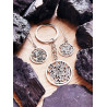 Protective talisman keychain: Silver Tetragrammaton