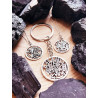 Llavero talismán de protección: Tetragramatón de plata