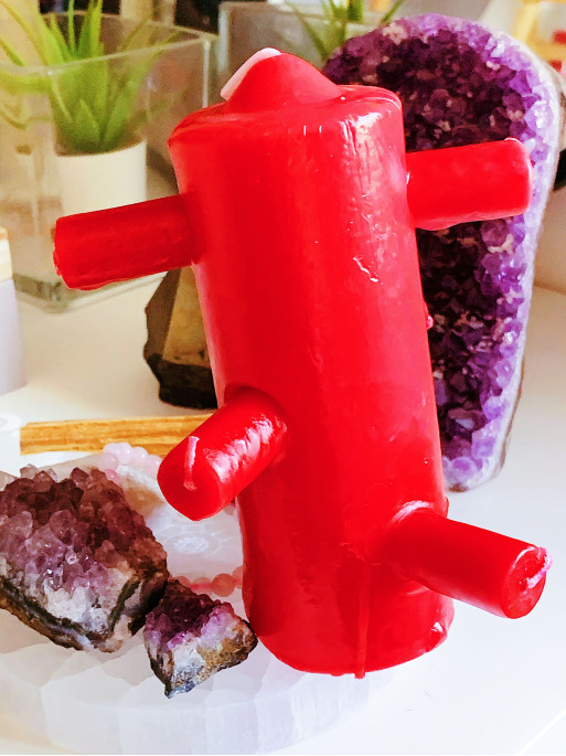 7-Wick Red Candle – Breaks Spells, Removes Witchcraft and Evil