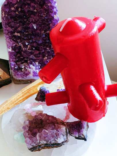 7-Wick Red Candle – Breaks Spells, Removes Witchcraft and Evil