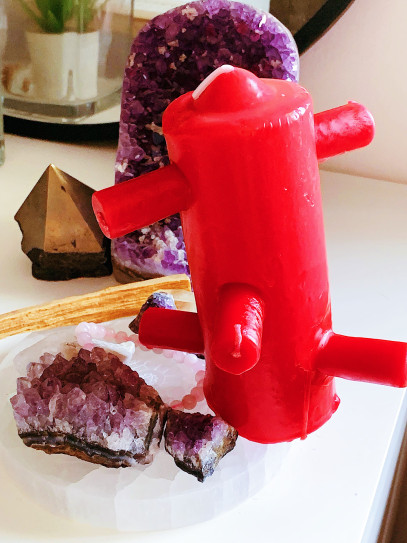 7-Wick Red Candle – Breaks Spells, Removes Witchcraft and Evil