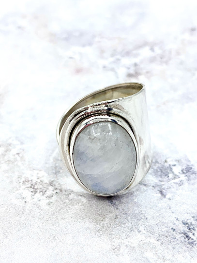 Anell 'Irina' de Pedra lluna - Feminitat