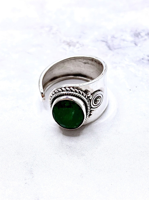 Anillo 'Alma Nativa' de Esmeralda – Abundancia