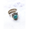 Anillo 'Alma Nativa' de Larimar - Paz y comunicación