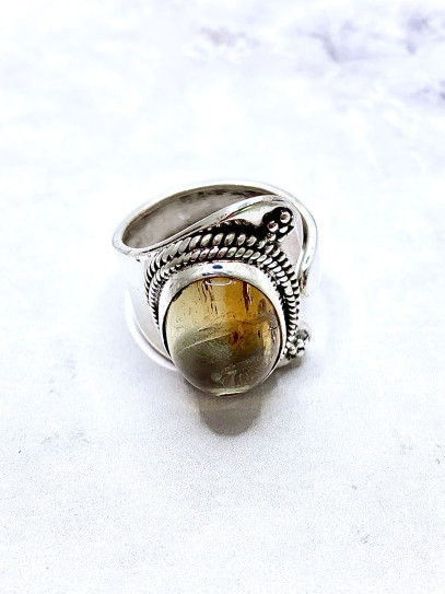 Citrine 'Mineral Path' Ring - Abundance and Prosperity
