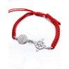 Red Witches Knot and Tetragrammaton Macrame Bracelet - Double Protection