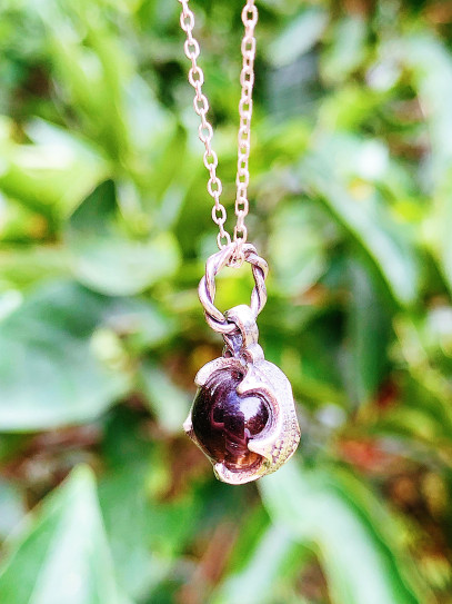 Super mini 'Gotland' smoky quartz necklace