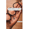 Pulsera triple protección de plata: Nudo de Bruja, Cruz de Caravaca y San Benito con Turmalina
