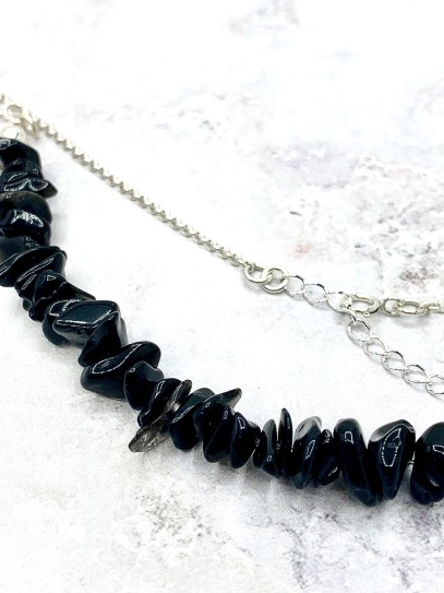 Collar 'Kiara' de Turmalina negra - Protección