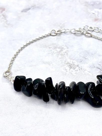 Pulsera 'Kiara' de Turmalina negra - Protección