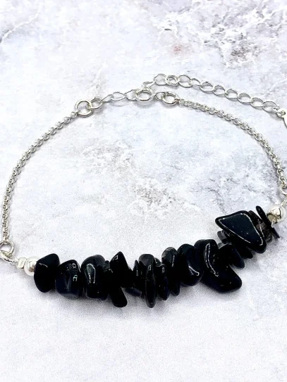 Pulsera 'Kiara' de Turmalina negra - Protección