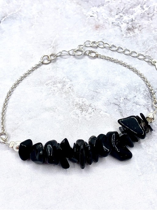 Pulsera 'Kiara' de Turmalina negra - Protección