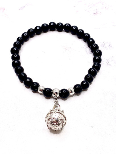 Pulsera Luz de los Ángeles ✨ de Turmalina negra 6 mm