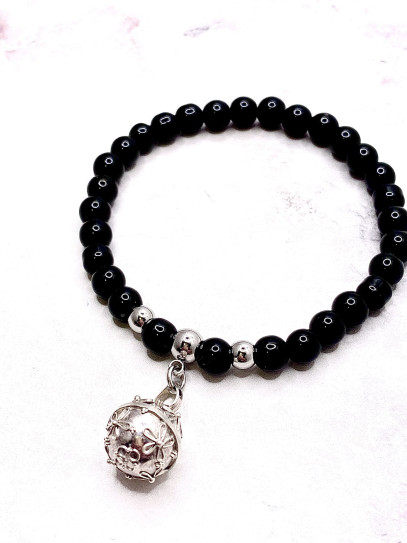 Pulsera Luz de los Ángeles ✨ de Turmalina negra 6 mm