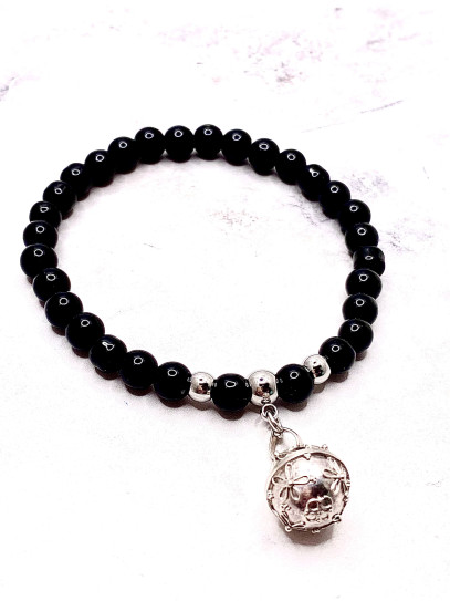 Pulsera Luz de los Ángeles ✨ de Turmalina negra 6 mm