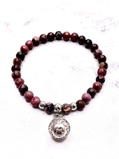 Pulsera Luz de los Ángeles ✨ de Rodocrosita 6 mm