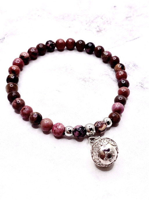 Pulsera Luz de los Ángeles ✨ de Rodocrosita 6 mm
